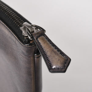 Berluti ベルルッティ クラッチバッグ ハンドバッグ Clutch Bag ブラック グレー G0127 美品 中古 4a005257