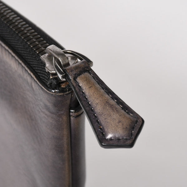 Berluti ベルルッティ クラッチバッグ ハンドバッグ Clutch Bag ブラック グレー G0127 美品 中古 4a005257