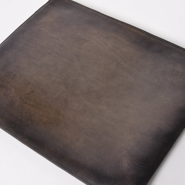 Berluti ベルルッティ クラッチバッグ ハンドバッグ Clutch Bag ブラック グレー G0127 美品 中古 4a005257