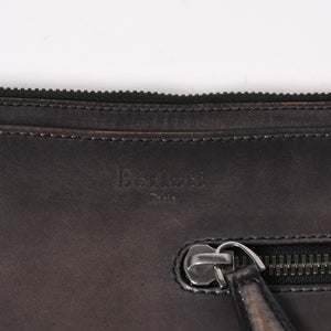 Berluti ベルルッティ クラッチバッグ ハンドバッグ Clutch Bag ブラック グレー G0127 美品 中古 4a005257