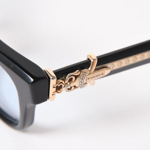 CHROME HEARTS クロムハーツ VAGILLIONAIRE Ⅱ ヴァジリオネア Ⅱ サングラス サイズ54□19-152 ダガー装飾 18KGP 美品 中古 4a005385