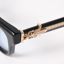 Load image into Gallery viewer, CHROME HEARTS クロムハーツ VAGILLIONAIRE Ⅱ ヴァジリオネア Ⅱ サングラス サイズ54□19-152 ダガー装飾 18KGP 美品 中古 4a005385