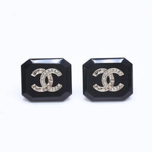画像をギャラリービューアに読み込む, 極美品 CHANEL シャネル ピアス イヤリング ココマーク B23A刻印 重量約6.03g ブラック シルバー 中古 4a005280