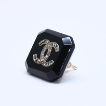 画像をギャラリービューアに読み込む, 極美品 CHANEL シャネル ピアス イヤリング ココマーク B23A刻印 重量約6.03g ブラック シルバー 中古 4a005280