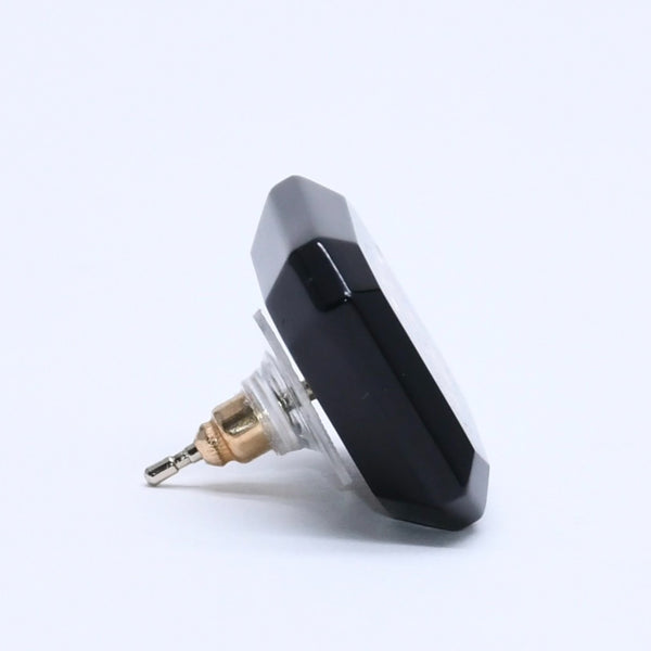 Very good condition CHANEL earrings here mark B23A stamp weight approx. 6.03g black silver used 4a005280