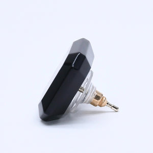 Very good condition CHANEL earrings here mark B23A stamp weight approx. 6.03g black silver used 4a005280