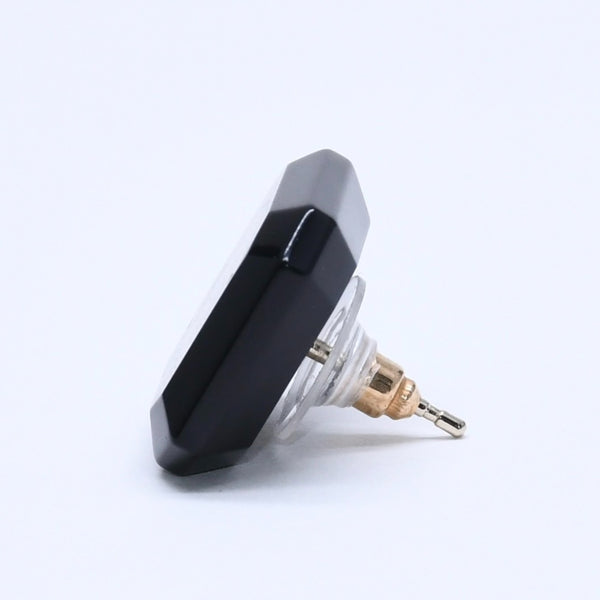 Very good condition CHANEL earrings here mark B23A stamp weight approx. 6.03g black silver used 4a005280