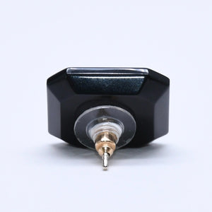 Very good condition CHANEL earrings here mark B23A stamp weight approx. 6.03g black silver used 4a005280