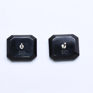Very good condition CHANEL earrings here mark B23A stamp weight approx. 6.03g black silver used 4a005280