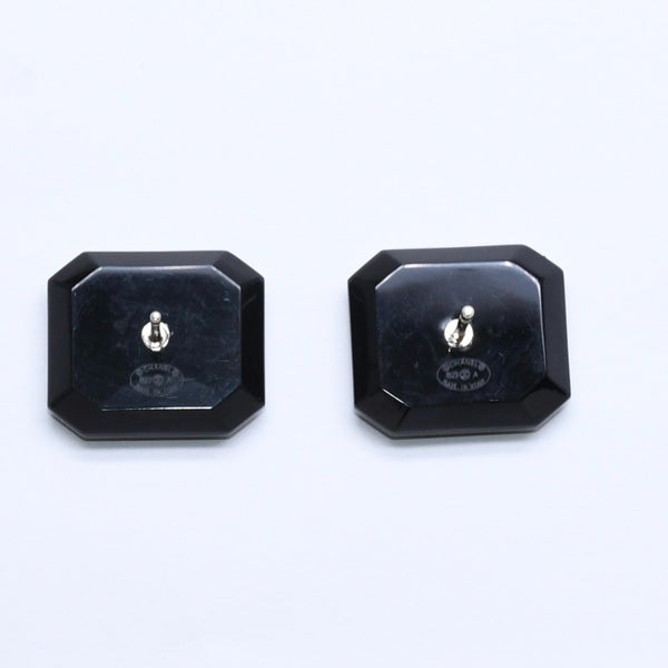 Very good condition CHANEL earrings here mark B23A stamp weight approx. 6.03g black silver used 4a005280