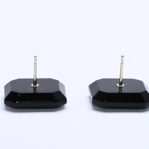 Very good condition CHANEL earrings here mark B23A stamp weight approx. 6.03g black silver used 4a005280