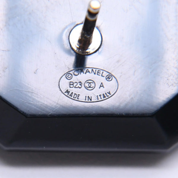 Very good condition CHANEL earrings here mark B23A stamp weight approx. 6.03g black silver used 4a005280