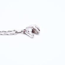 Load image into Gallery viewer, HERMES エルメス ホースヘッド ネックレス トップ 馬 チェーン アクセサリー シルバー925 美品 中古 4a005239