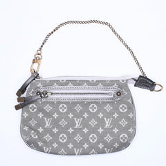 LOUIS VUITTON ルイヴィトン モノグラム ミニラン ミニ ポシェット アクセソワール M95754 プランティーヌ ハンドバッグ グレー ゴールド金具 美品 中古 4a003825
