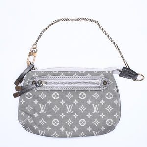 LOUIS VUITTON ルイヴィトン モノグラム ミニラン ミニ ポシェット アクセソワール M95754 プランティーヌ ハンドバッグ グレー ゴールド金具 美品 中古 4a003825