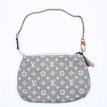 画像をギャラリービューアに読み込む, LOUIS VUITTON ルイヴィトン モノグラム ミニラン ミニ ポシェット アクセソワール M95754 プランティーヌ ハンドバッグ グレー ゴールド金具 美品 中古 4a003825