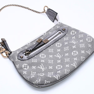 LOUIS VUITTON ルイヴィトン モノグラム ミニラン ミニ ポシェット アクセソワール M95754 プランティーヌ ハンドバッグ グレー ゴールド金具 美品 中古 4a003825