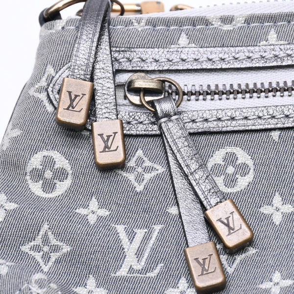 LOUIS VUITTON ルイヴィトン モノグラム ミニラン ミニ ポシェット アクセソワール M95754 プランティーヌ ハンドバッグ グレー ゴールド金具 美品 中古 4a003825