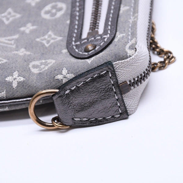 LOUIS VUITTON ルイヴィトン モノグラム ミニラン ミニ ポシェット アクセソワール M95754 プランティーヌ ハンドバッグ グレー ゴールド金具 美品 中古 4a003825