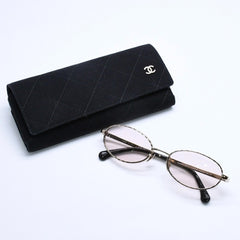 極美品 CHANEL シャネル サングラス アイウェア 2227-S c.310/SW サイズ55□18 140 ゴールド ブラウン 中古 4a005396