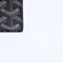 画像をギャラリービューアに読み込む, 極美品 GOYARD ゴヤール サン・シュルピス ヘリンボーン カードケース 名刺入れ ブラック PVC レザー 中古 4a005392