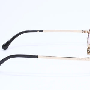 極美品 CHANEL シャネル サングラス アイウェア 2227-S c.310/SW サイズ55□18 140 ゴールド ブラウン 中古 4a005396