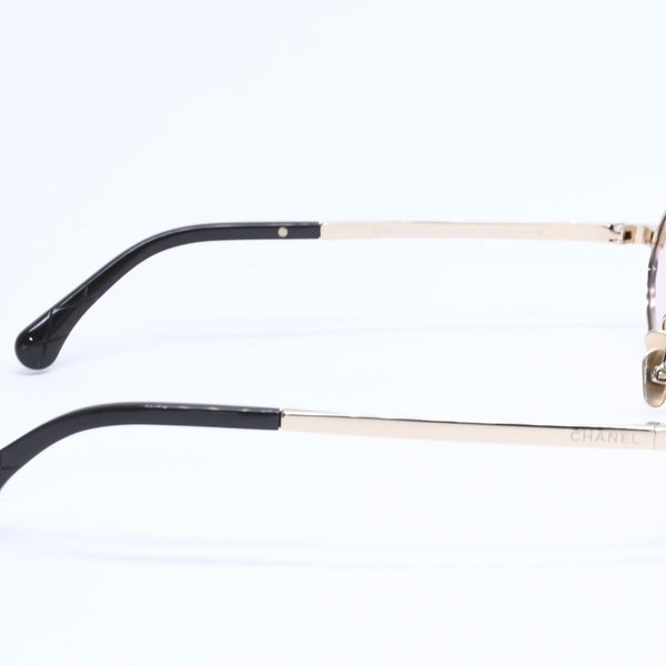 極美品 CHANEL シャネル サングラス アイウェア 2227-S c.310/SW サイズ55□18 140 ゴールド ブラウン 中古 4a005396