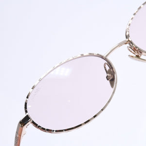 極美品 CHANEL シャネル サングラス アイウェア 2227-S c.310/SW サイズ55□18 140 ゴールド ブラウン 中古 4a005396