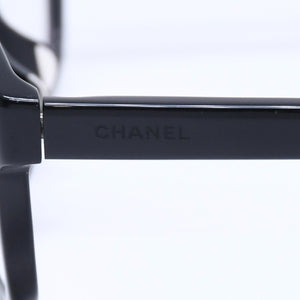CHANEL eyeglasses, eyewear, model 3249-A, size 53◻16 135 Black Silver Hardware Excellent Condition Used 4a005327