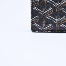 画像をギャラリービューアに読み込む, 極美品 GOYARD ゴヤール サン・シュルピス ヘリンボーン カードケース 名刺入れ ブラック PVC レザー 中古 4a005392