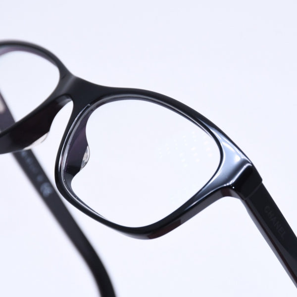 CHANEL eyeglasses, eyewear, model 3249-A, size 53◻16 135 Black Silver Hardware Excellent Condition Used 4a005327