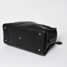 Load image into Gallery viewer, 極美品 LOEWE ロエベ アマソナ44 ボストンバッグ ハンドバッグ レザー ブラック シルバー金具 中古 4a005394
