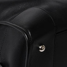 Load image into Gallery viewer, 極美品 LOEWE ロエベ アマソナ44 ボストンバッグ ハンドバッグ レザー ブラック シルバー金具 中古 4a005394