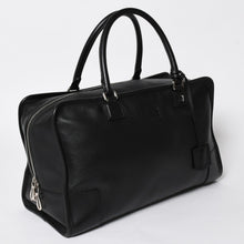 Load image into Gallery viewer, 極美品 LOEWE ロエベ アマソナ44 ボストンバッグ ハンドバッグ レザー ブラック シルバー金具 中古 4a005394