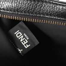 Load image into Gallery viewer, 極美品 FENDI フェンディ ボディバッグ ショルダーバッグ 7VA459 背面ズッカ柄 ナイロン レザー ブラック ゴールド金具 中古 4a005388