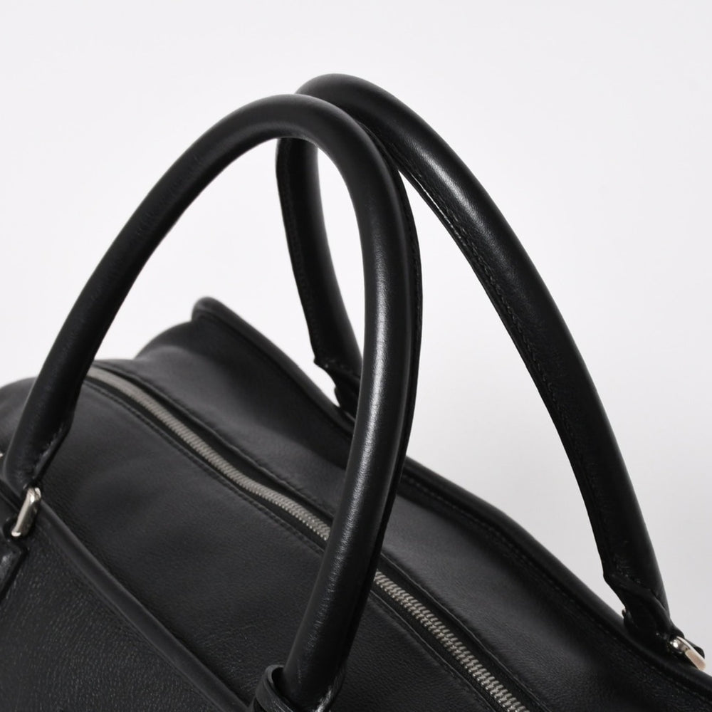 極美品 LOEWE ロエベ アマソナ44 ボストンバッグ ハンドバッグ レザー ブラック シルバー金具 中古 4a005394