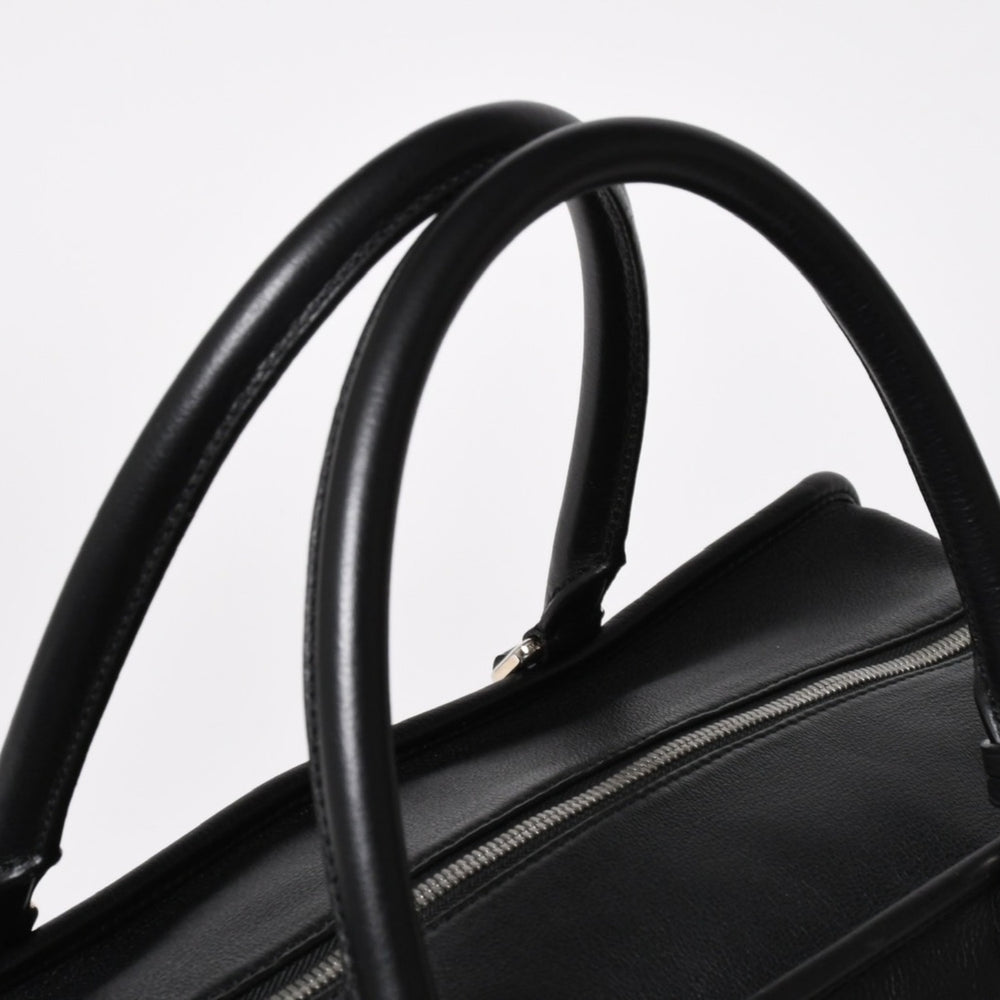 極美品 LOEWE ロエベ アマソナ44 ボストンバッグ ハンドバッグ レザー ブラック シルバー金具 中古 4a005394