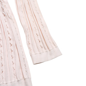 極美品 CHANEL シャネル カーディガン パールボタン ココマーク P43886K04503 コットン レーヨン ポリエステル ピンク サイズ34 中古 4a005409