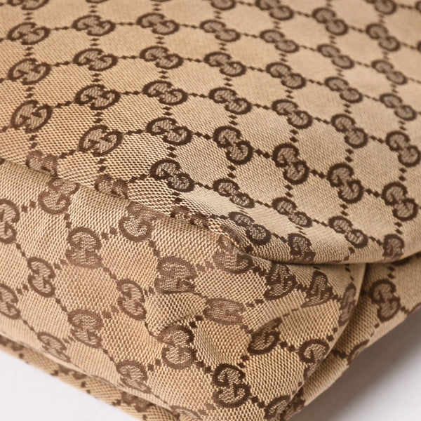 極美品 GUCCI グッチ ワンショルダーバッグ ホースビット 115867 GGキャンバス ブラウン ゴールド金具 中古 4a005375