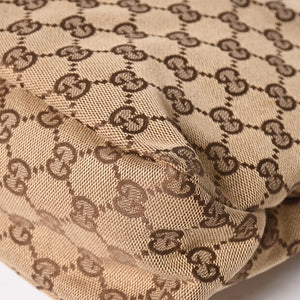 極美品 GUCCI グッチ ワンショルダーバッグ ホースビット 115867 GGキャンバス ブラウン ゴールド金具 中古 4a005375