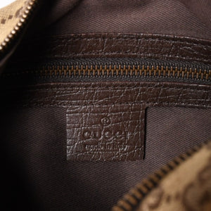 極美品 GUCCI グッチ ワンショルダーバッグ ホースビット 115867 GGキャンバス ブラウン ゴールド金具 中古 4a005375