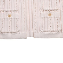 Load image into Gallery viewer, 極美品 CHANEL シャネル カーディガン パールボタン ココマーク P43886K04503 コットン レーヨン ポリエステル ピンク サイズ34 中古 4a005409
