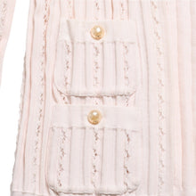 Load image into Gallery viewer, 極美品 CHANEL シャネル カーディガン パールボタン ココマーク P43886K04503 コットン レーヨン ポリエステル ピンク サイズ34 中古 4a005409
