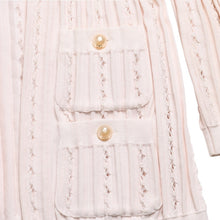 Load image into Gallery viewer, 極美品 CHANEL シャネル カーディガン パールボタン ココマーク P43886K04503 コットン レーヨン ポリエステル ピンク サイズ34 中古 4a005409