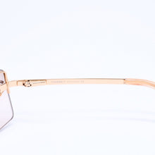 画像をギャラリービューアに読み込む, 極美品 CHANEL シャネル ハーフリム サングラス アイウェア 4104-B c.125/8Z サイズ62□15 120 ココマーク ラインストーン 中古 4a005431