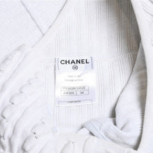Load image into Gallery viewer, 極美品 CHANEL シャネル エクリュ フリンジ ワンピース P43808K04522 コットン ホワイト サイズ34 中古 4a005406