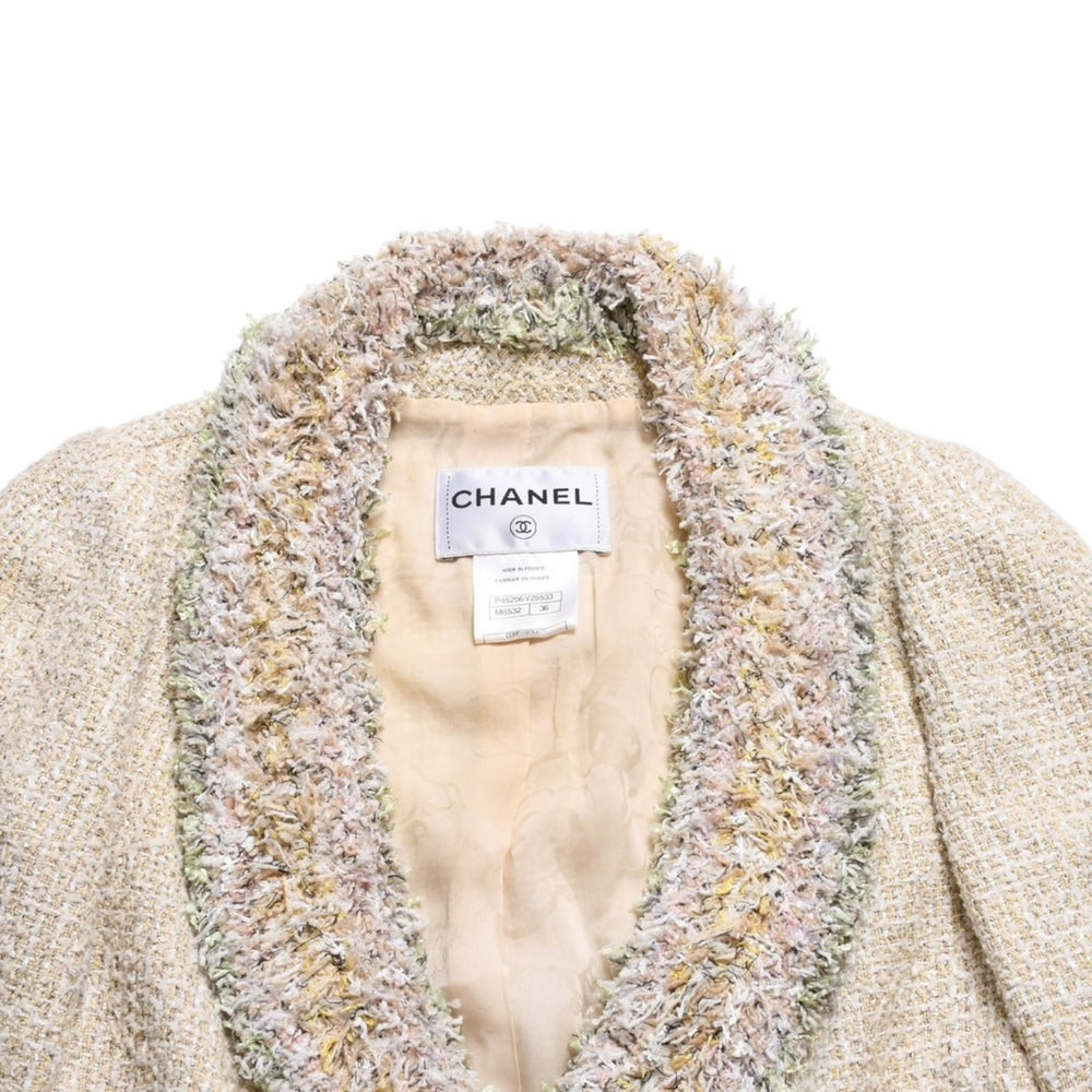 Very Good Condition CHANEL Setup Tweed Jacket Inner P45206V25533 Multicolor Size 36 Used 4a005413