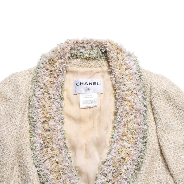 極美品 CHANEL シャネル セットアップ ツイード ジャケット インナー P45206V25533 マルチカラー サイズ36 中古 4a005413