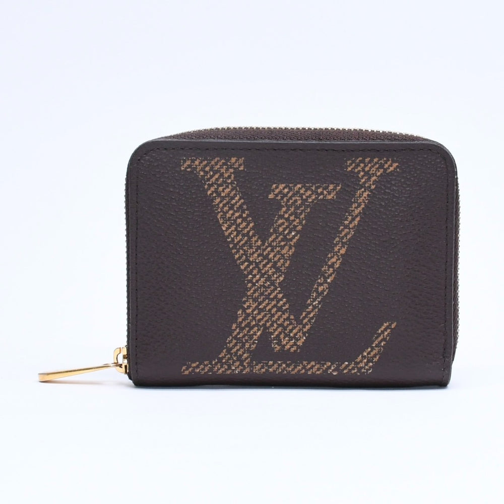 Very Good Condition LOUIS VUITTON M69354 Zippy Coin Purse Monogram Giant Coin Case Coin Purse Brown Used 4a005325