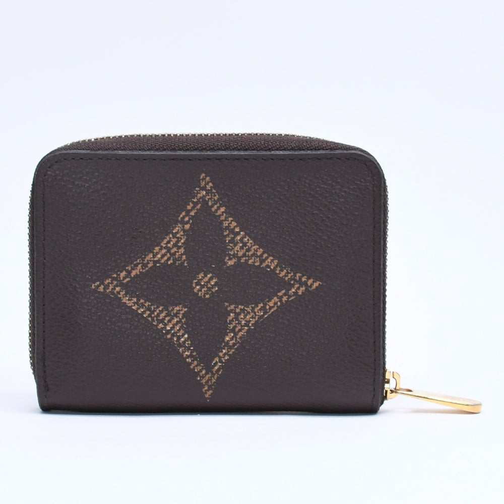 Very Good Condition LOUIS VUITTON M69354 Zippy Coin Purse Monogram Giant Coin Case Coin Purse Brown Used 4a005325